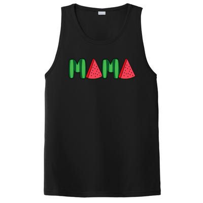 Watermelon Mama Fruitarian Lover Mom Summer Fruit Mother PosiCharge Competitor Tank