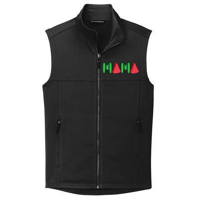 Watermelon Mama Fruitarian Lover Mom Summer Fruit Mother Collective Smooth Fleece Vest