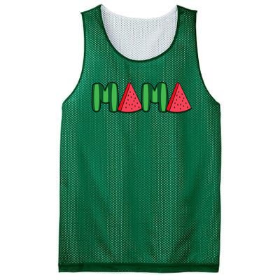 Watermelon Mama Fruitarian Lover Mom Summer Fruit Mother Mesh Reversible Basketball Jersey Tank