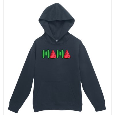 Watermelon Mama Fruitarian Lover Mom Summer Fruit Mother Urban Pullover Hoodie