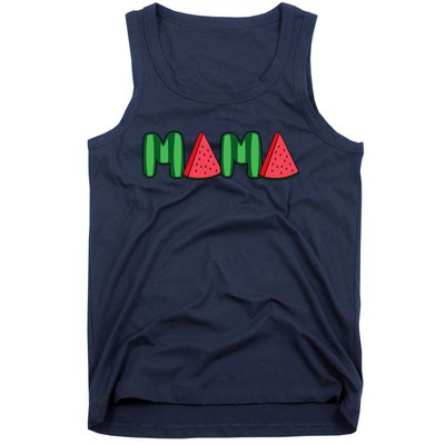 Watermelon Mama Fruitarian Lover Mom Summer Fruit Mother Tank Top