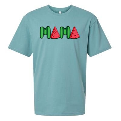 Watermelon Mama Fruitarian Lover Mom Summer Fruit Mother Sueded Cloud Jersey T-Shirt