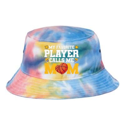 Wo My favourite player call me mom basketball Mothersday Tie Dye Newport Bucket Hat