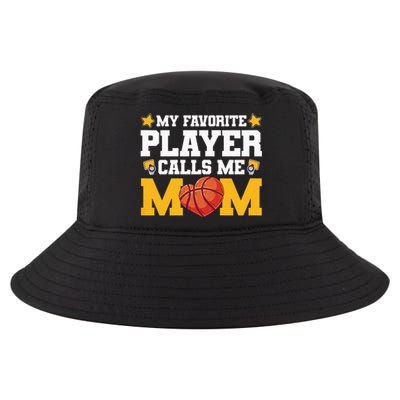 Wo My favourite player call me mom basketball Mothersday Cool Comfort Performance Bucket Hat