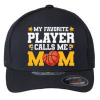 Wo My favourite player call me mom basketball Mothersday Flexfit Unipanel Trucker Cap