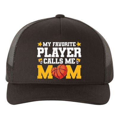 Wo My favourite player call me mom basketball Mothersday Yupoong Adult 5-Panel Trucker Hat