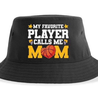 Wo My favourite player call me mom basketball Mothersday Sustainable Bucket Hat