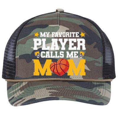 Wo My favourite player call me mom basketball Mothersday Retro Rope Trucker Hat Cap