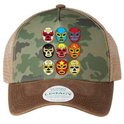 Wrestlers Masks Funny Legacy Tie Dye Trucker Hat