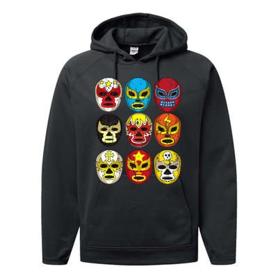 Wrestlers Masks Funny Performance Fleece Hoodie