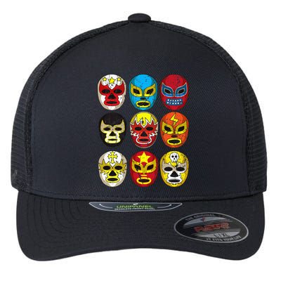 Wrestlers Masks Funny Flexfit Unipanel Trucker Cap