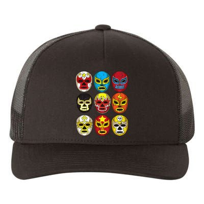 Wrestlers Masks Funny Yupoong Adult 5-Panel Trucker Hat