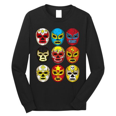 Wrestlers Masks Funny Long Sleeve Shirt