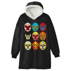 Wrestlers Masks Funny Hooded Wearable Blanket