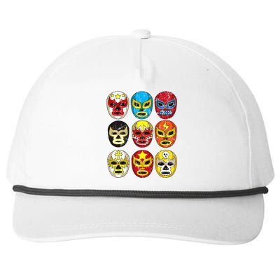 Wrestlers Masks Funny Snapback Five-Panel Rope Hat