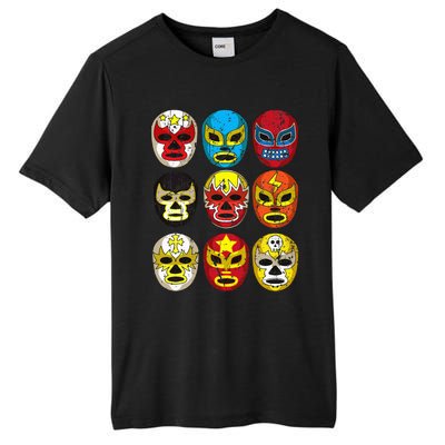 Wrestlers Masks Funny Tall Fusion ChromaSoft Performance T-Shirt