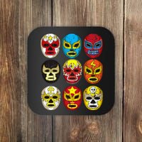 Wrestlers Masks Funny Coaster