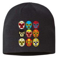 Wrestlers Masks Funny Sustainable Beanie