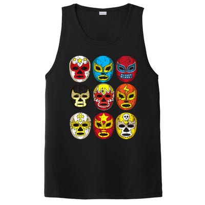 Wrestlers Masks Funny PosiCharge Competitor Tank