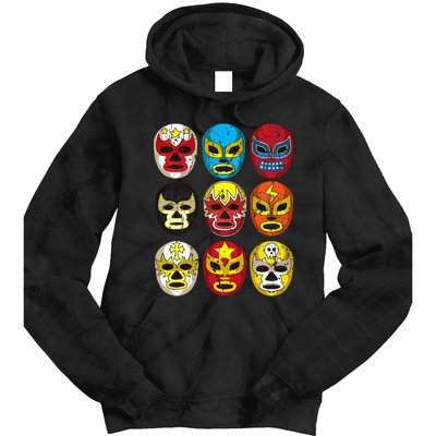 Wrestlers Masks Funny Tie Dye Hoodie