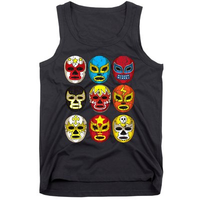 Wrestlers Masks Funny Tank Top