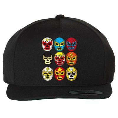 Wrestlers Masks Funny Wool Snapback Cap