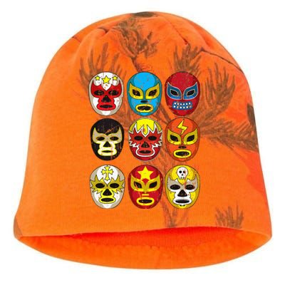 Wrestlers Masks Funny Kati - Camo Knit Beanie