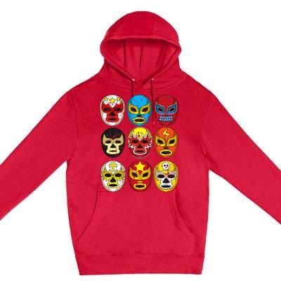 Wrestlers Masks Funny Premium Pullover Hoodie