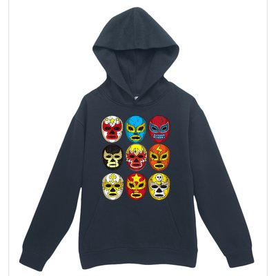 Wrestlers Masks Funny Urban Pullover Hoodie