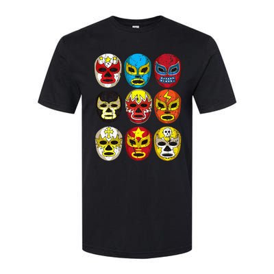 Wrestlers Masks Funny Softstyle CVC T-Shirt