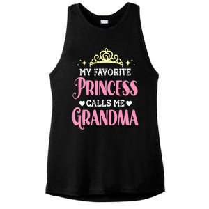 Wo My Favorite Princess Calls Me Grandma Funny Novelty Nana Ladies PosiCharge Tri-Blend Wicking Tank