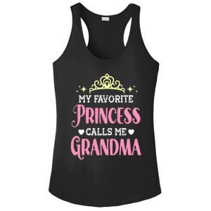 Wo My Favorite Princess Calls Me Grandma Funny Novelty Nana Ladies PosiCharge Competitor Racerback Tank