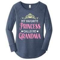 Wo My Favorite Princess Calls Me Grandma Funny Novelty Nana Women's Perfect Tri Tunic Long Sleeve Shirt