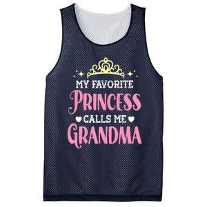 Wo My Favorite Princess Calls Me Grandma Funny Novelty Nana Mesh Reversible Basketball Jersey Tank