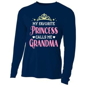 Wo My Favorite Princess Calls Me Grandma Funny Novelty Nana Cooling Performance Long Sleeve Crew