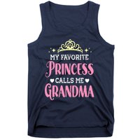 Wo My Favorite Princess Calls Me Grandma Funny Novelty Nana Tank Top