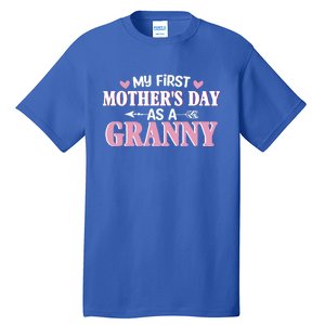 Wo's My First Mother's Day As A Granny Mother's Day Funny Gift Tall T-Shirt