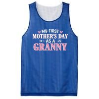 Wo's My First Mother's Day As A Granny Mother's Day Funny Gift Mesh Reversible Basketball Jersey Tank