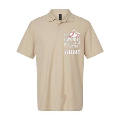 Womens My Favorite Baseball Player Call Me Aunt Mother's Day Softstyle Adult Sport Polo