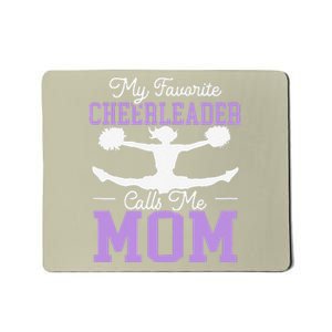 Womens My Favorite Cheerleader Calls Me Mom Cheerleading Cheering Mousepad