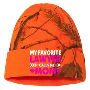 Wo My Favorite Lawyer Calls Me Mom Funny Lawyer Mom Kati Licensed 12" Camo Beanie