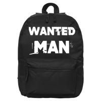 Wanted Man Funny Meme 16 in Basic Backpack