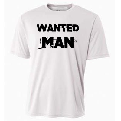 Wanted Man Funny Meme Cooling Performance Crew T-Shirt