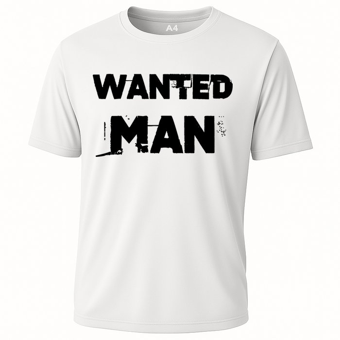Wanted Man Funny Meme Cooling Performance Crew T-Shirt