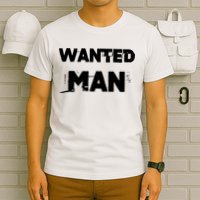 Wanted Man Funny Meme T-Shirt
