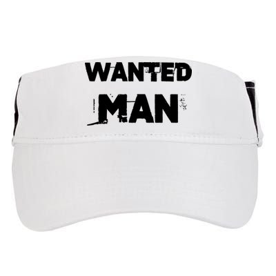 Wanted Man Funny Meme Adult Drive Performance Visor
