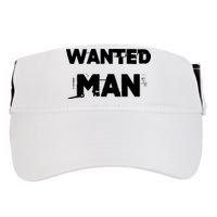 Wanted Man Funny Meme Adult Drive Performance Visor