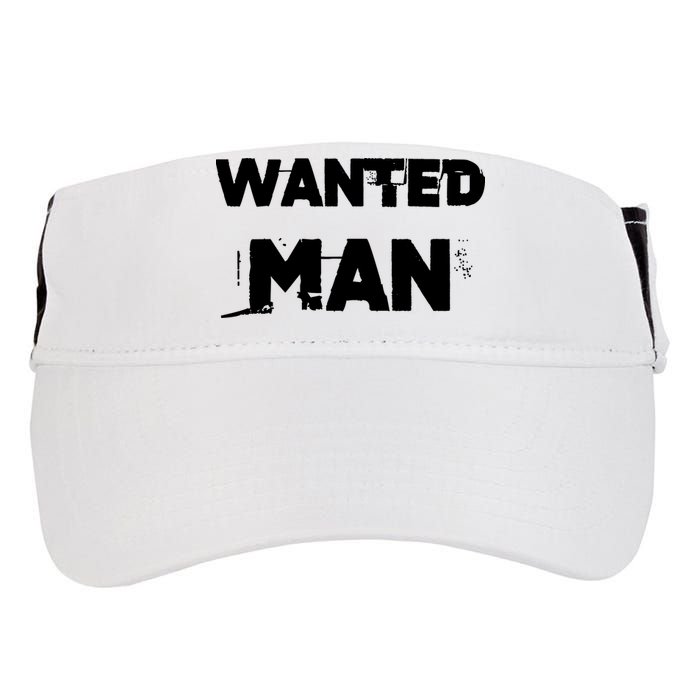 Wanted Man Funny Meme Adult Drive Performance Visor