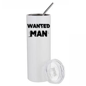 Wanted Man Funny Meme Stainless Steel Tumbler