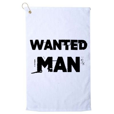 Wanted Man Funny Meme Golf Towel